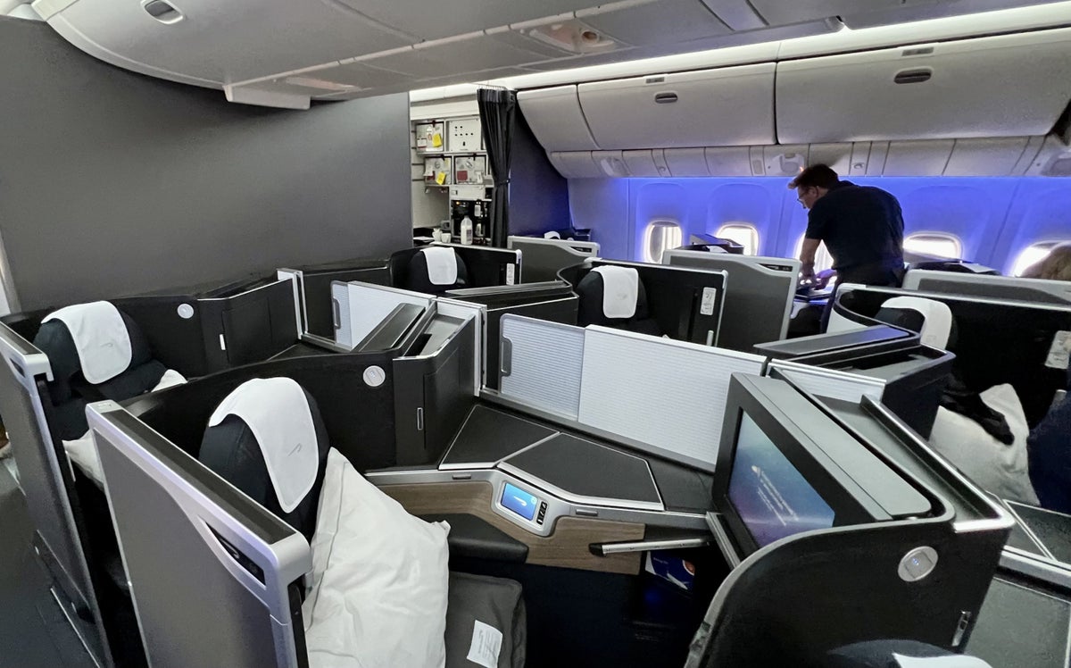 British Airways Boeing 777 300 Club Suite smaller cabin middle seats
