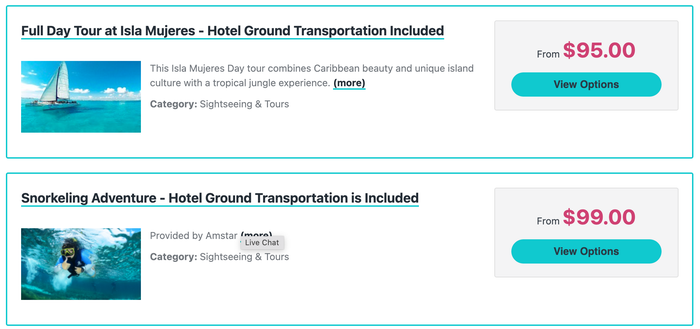 Cheap Caribbean Cancun vacation extras