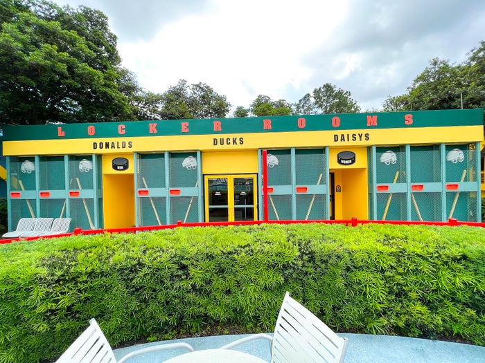 Disneys All Star Movie Resort Duck Pond pool bathrooms