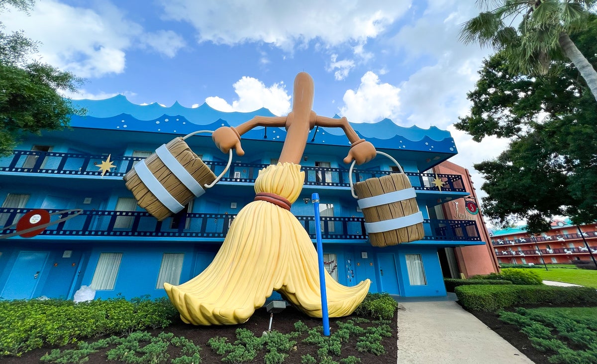 Disneys All Star Movie Resort Fantasia rooms building