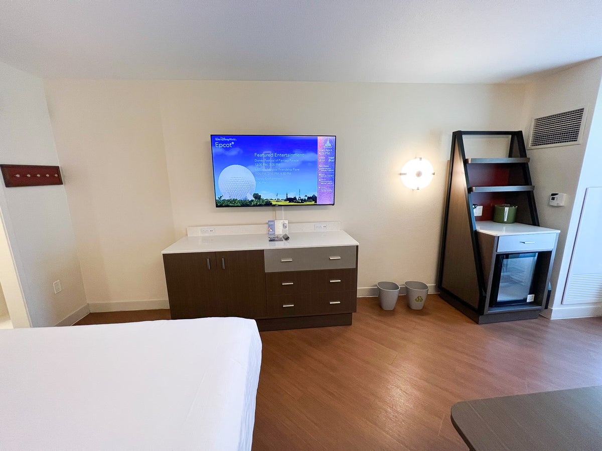 Disneys All Star Movie Resort Preferred room TV
