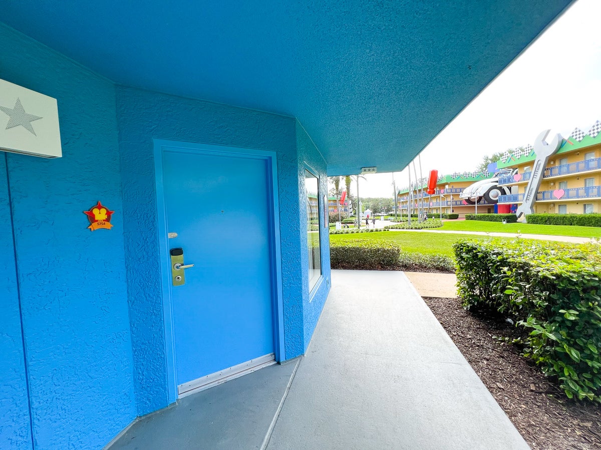 Disneys All Star Movie Resort Preferred room door