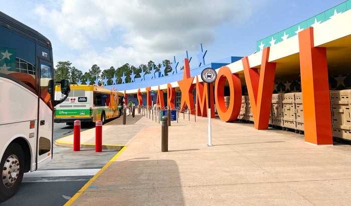 Disneys All Star Movie Resort bus stop