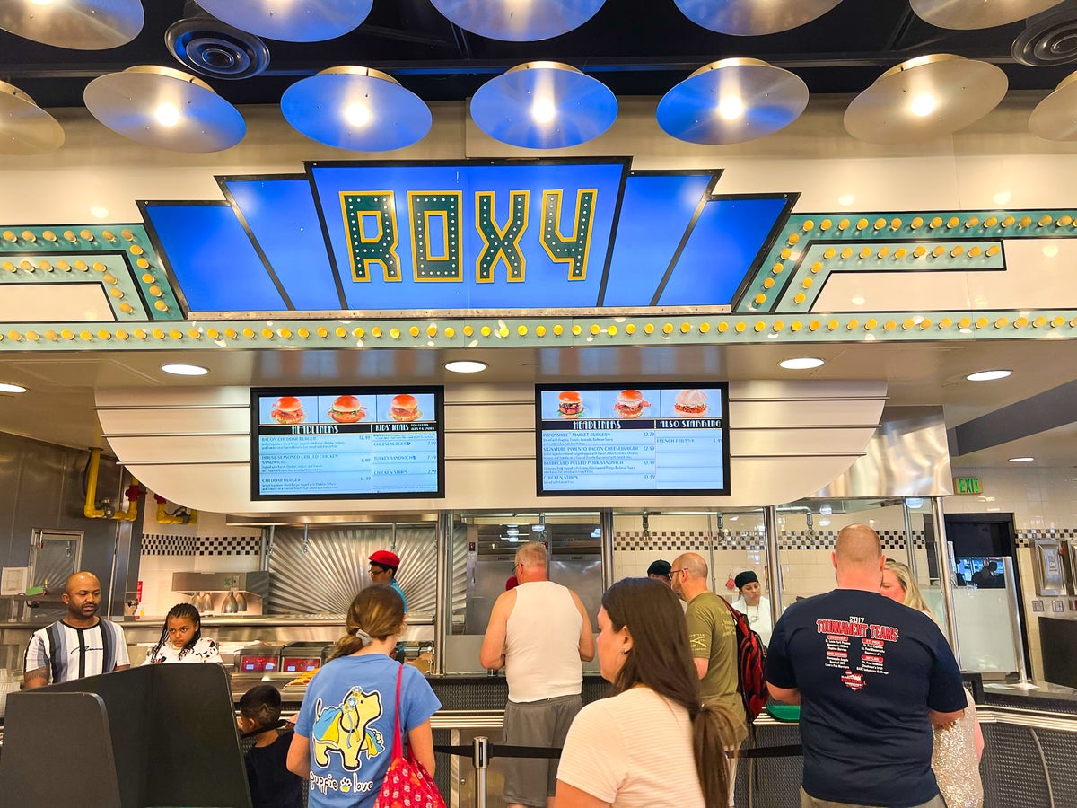 Disneys All Star Movie Resort food court Roxy menu