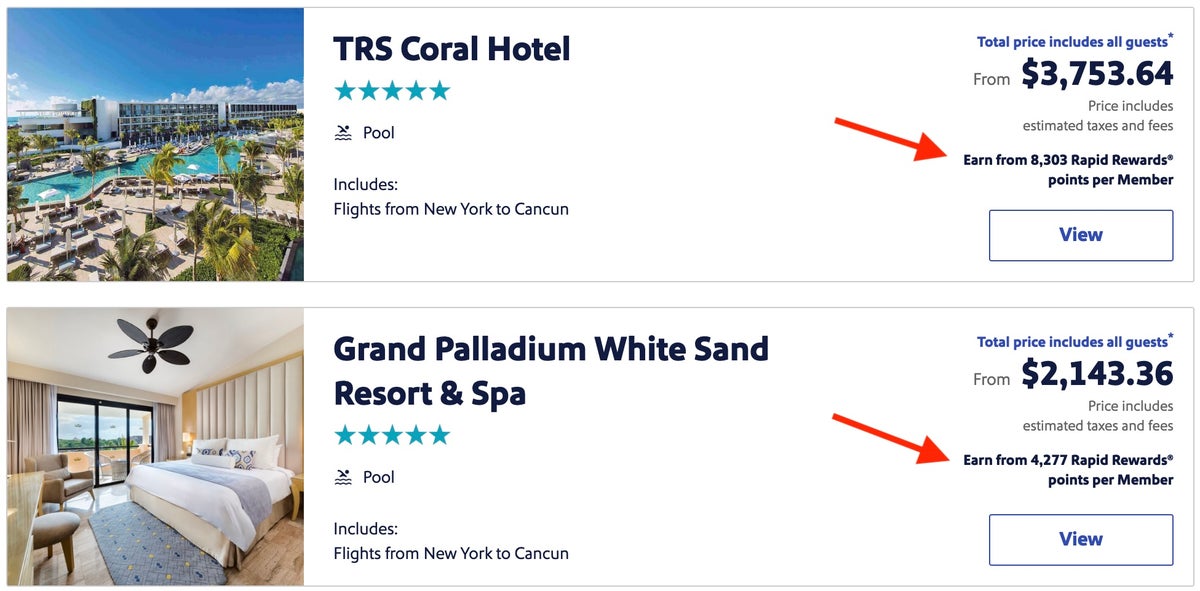 Getaways by Southwest Cancun packages