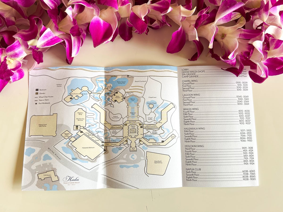 Grand Wailea Maui Waldorf Astoria Resort Map