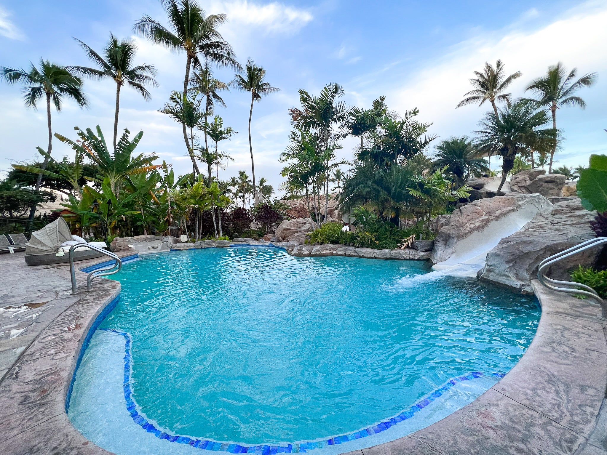 Grand Wailea Maui Waldorf Astoria Resort Pool and Waterslide area