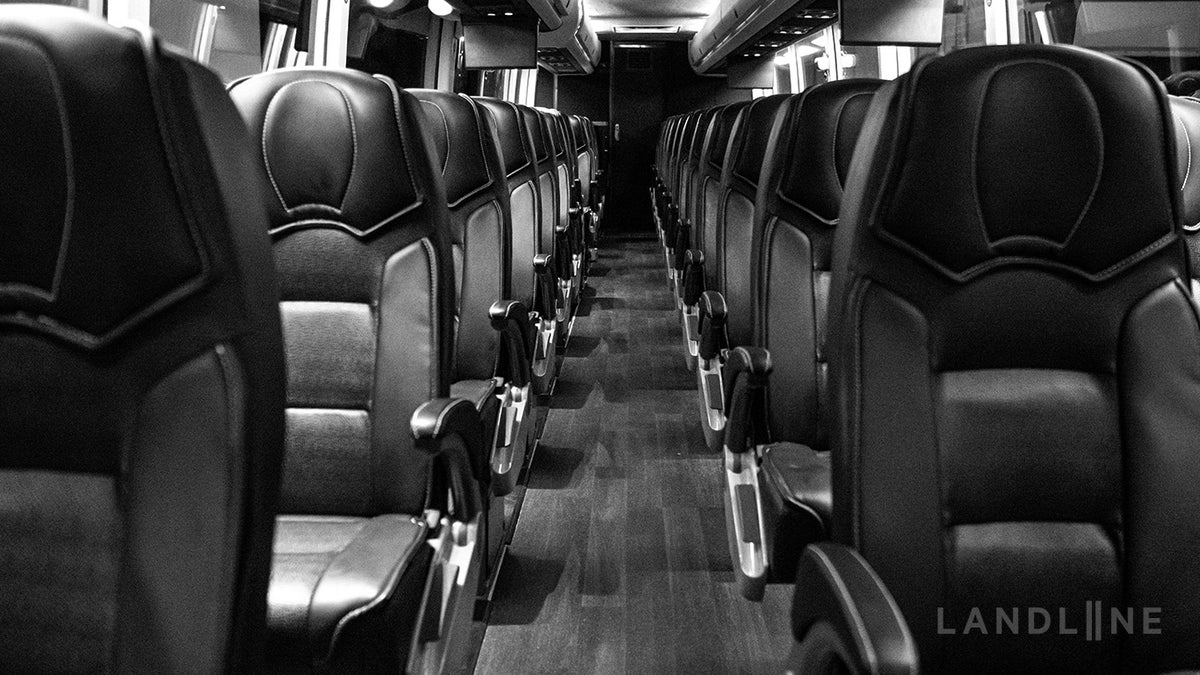 Landline bus interior