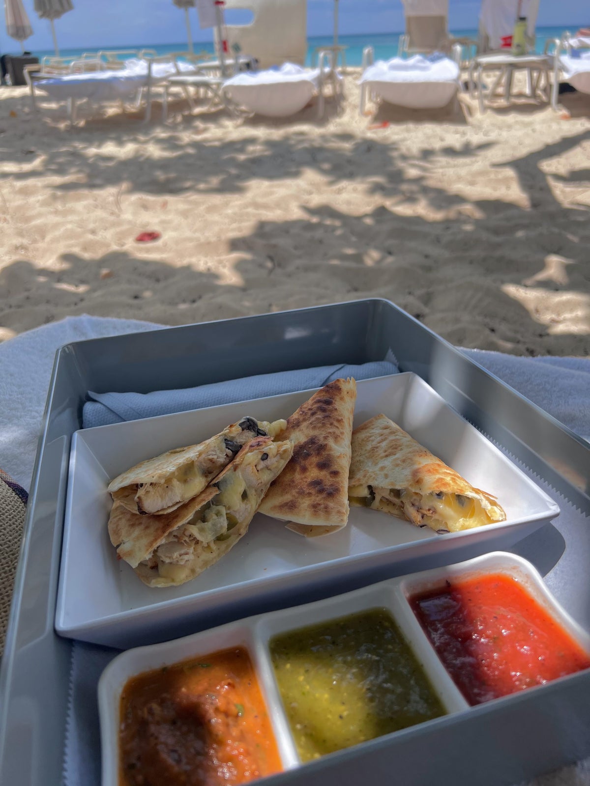 Lunch on the beach at Kimpton Seafire
