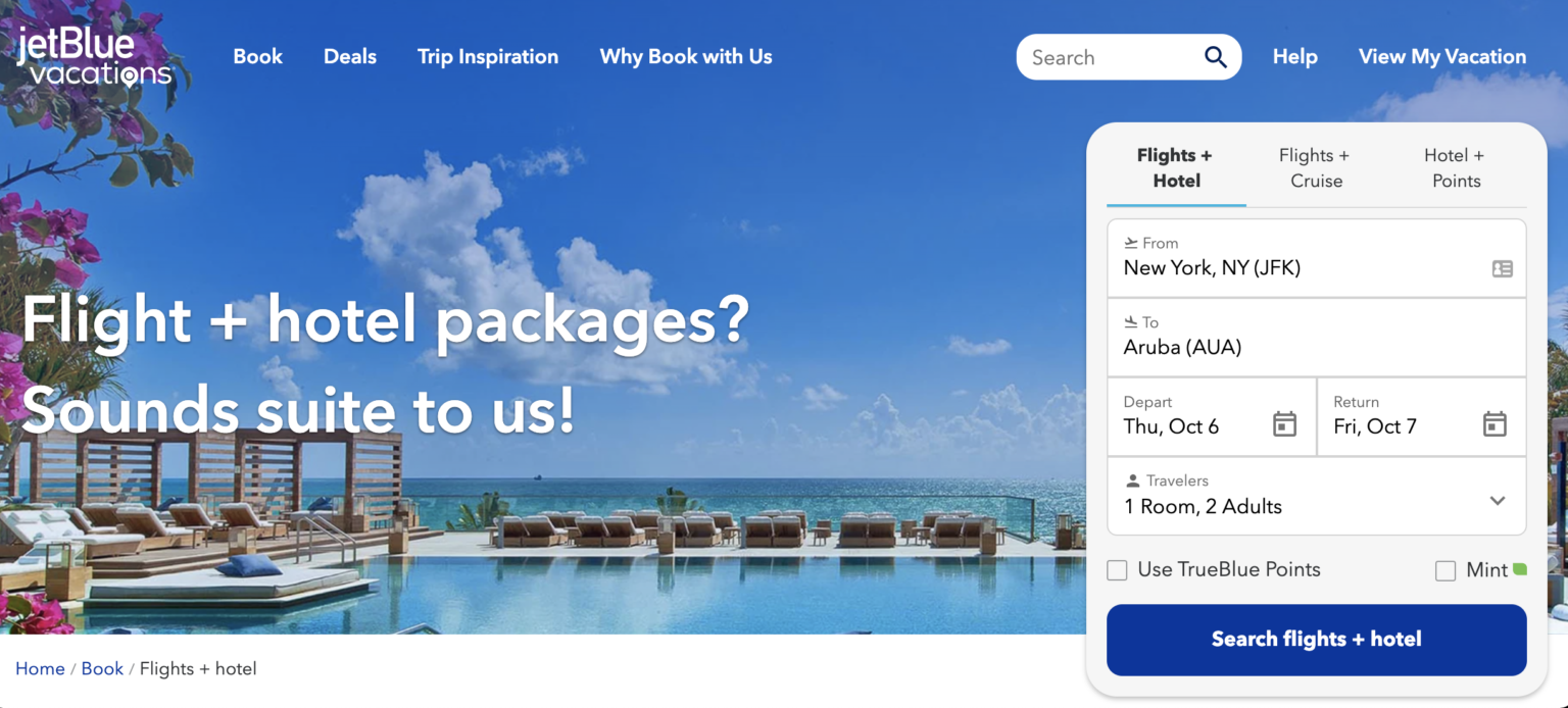 jetblue vacations travel deals for hotels cheap