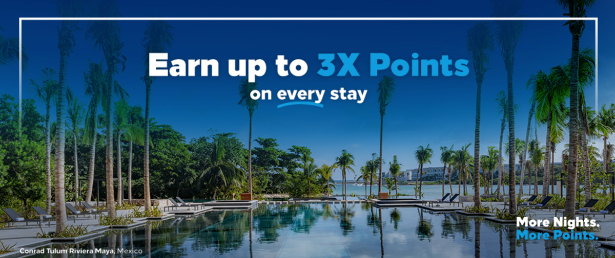 Hilton More Nights, More Points promo