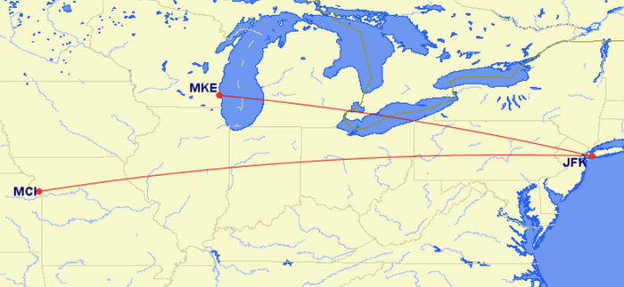 Delta's new routes from JFK