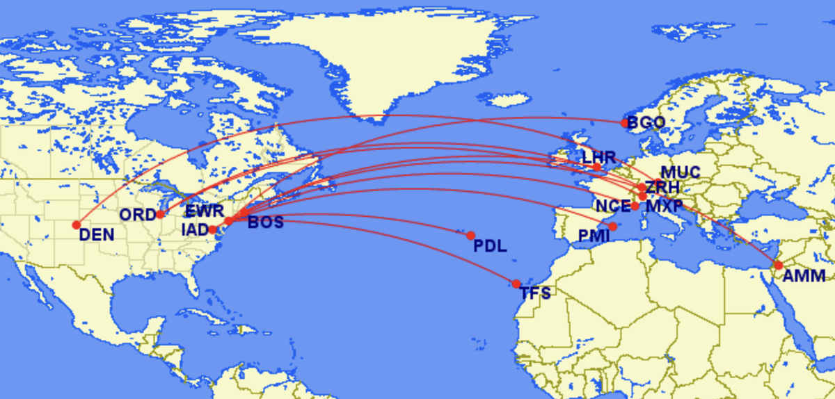 United's new European routes for summer 2022