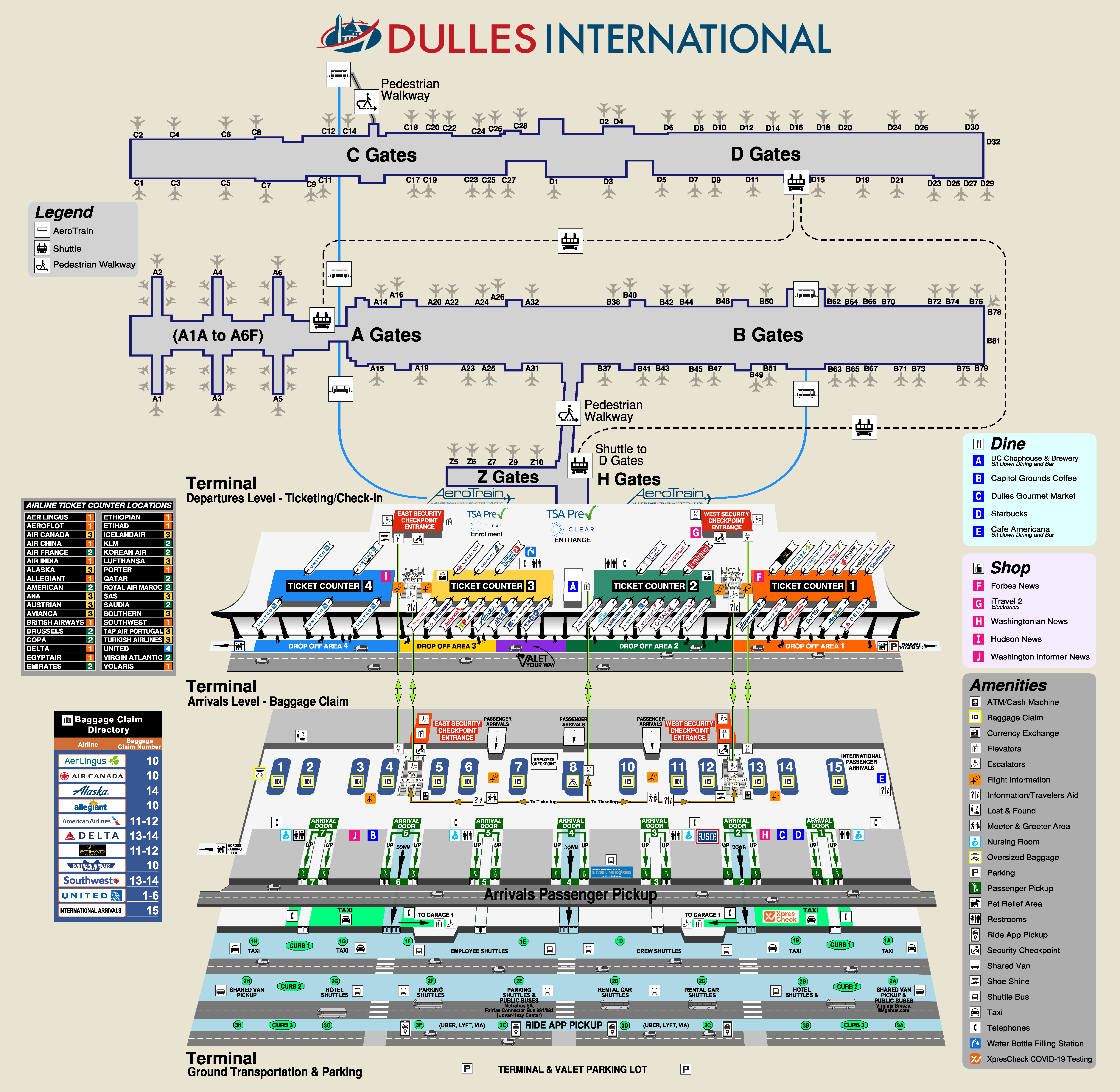 Airport Lounges At Washington Dulles International Airport [IAD]