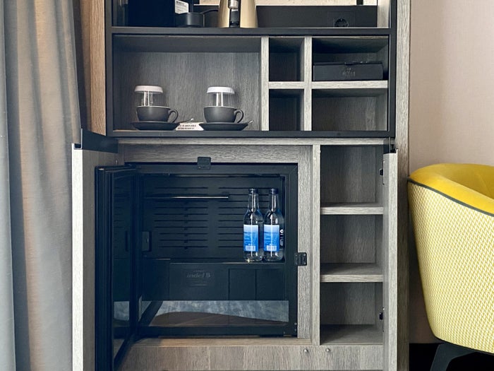 The Dixon London Autograph Collection bedroom fridge