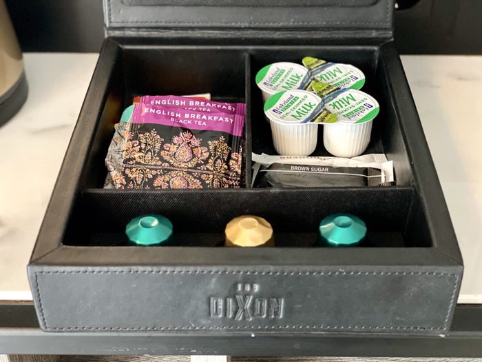 The Dixon London Autograph Collection bedroom hot drink selection