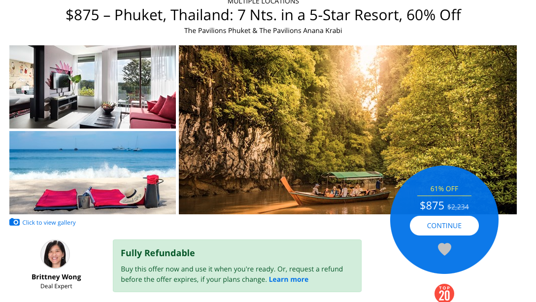 Travelzoo Phuket