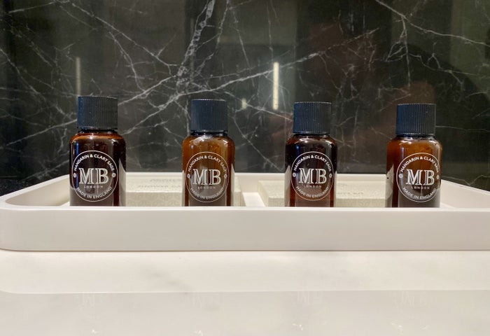Academias Hotel bathroom shower amenities