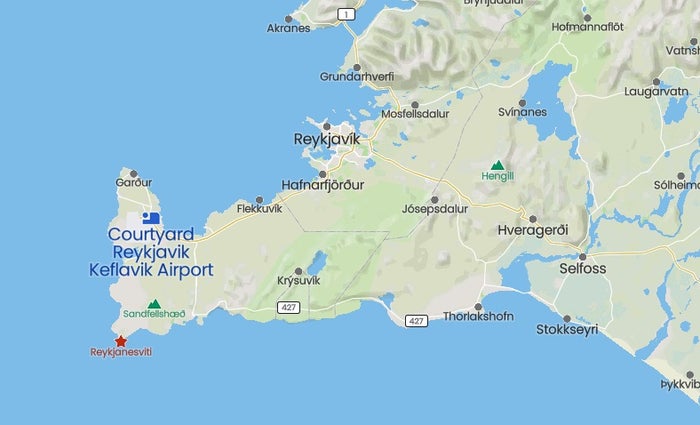 Courtyard by Marriott Keflavik Broad Map