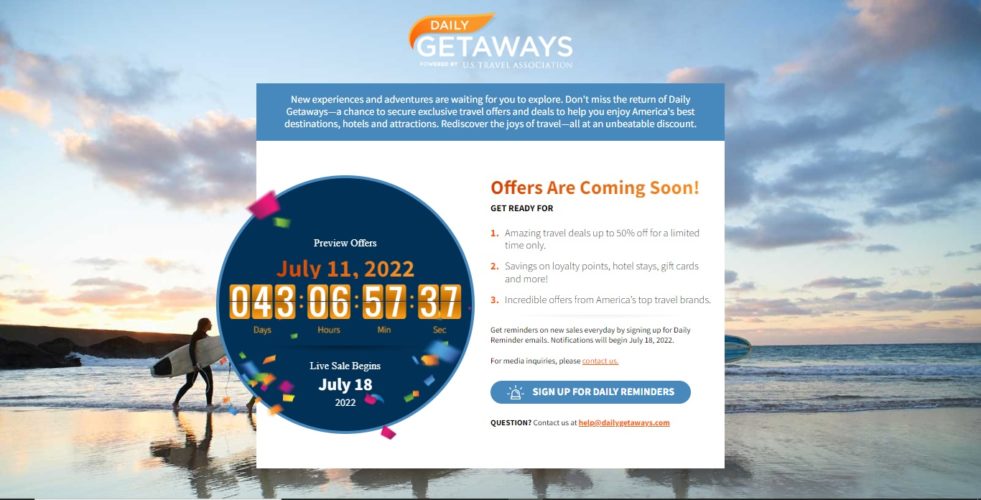 Daily Getaways Details Released Mark Your Calendars This July