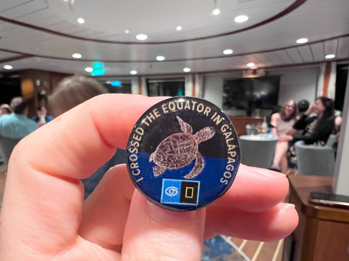Equator Crossing pin from Lindblad National Geographic
