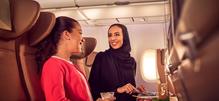 Etihad economy mother and daughter