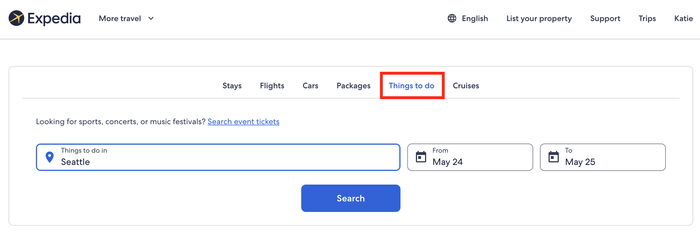 Expedia things to do
