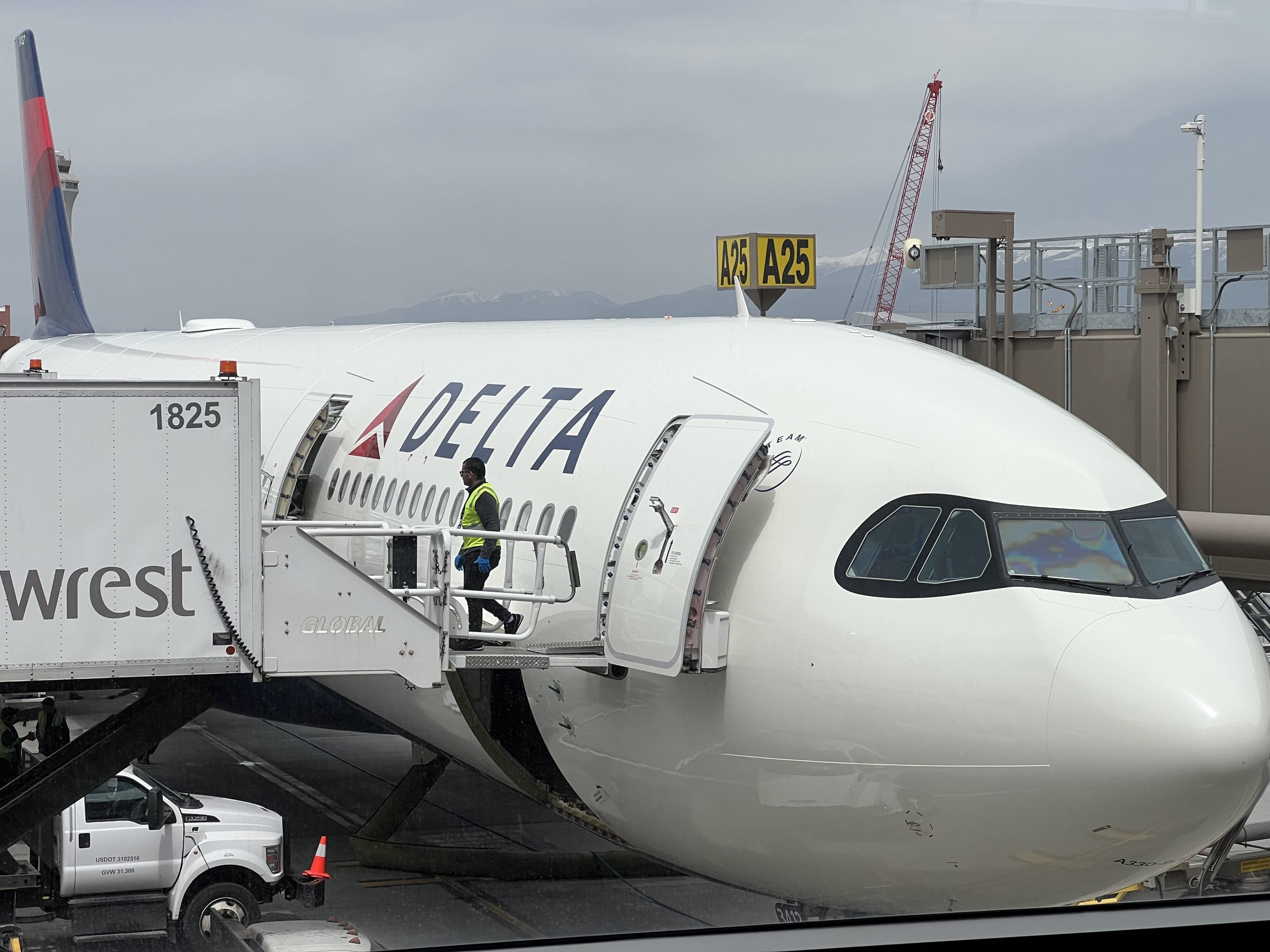 Delta Air Lines A330 at Salt Lake City (SLC)