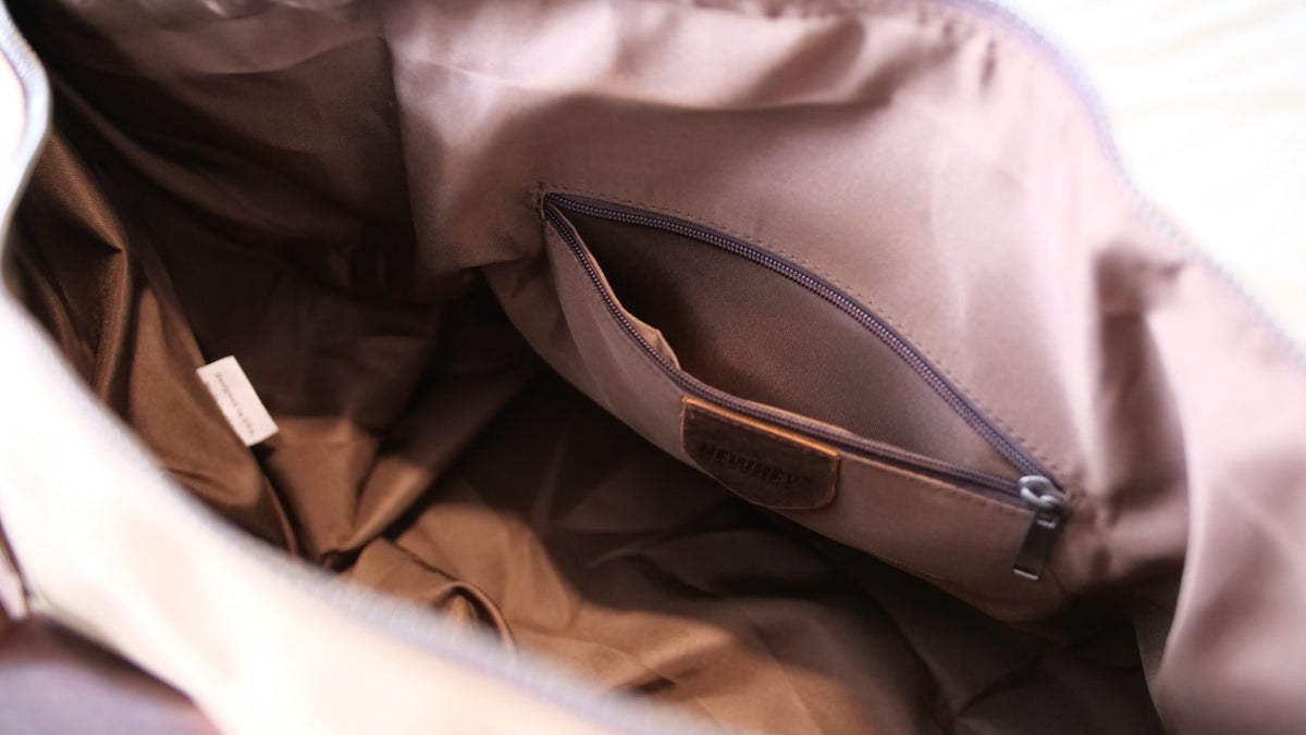 Leather Duffel Bag Compartments