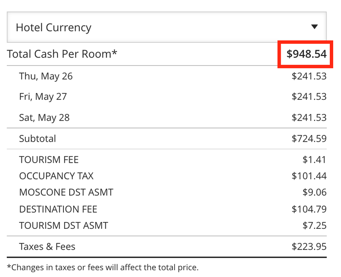 Original price for Hyatt Centric Fishermans Wharf