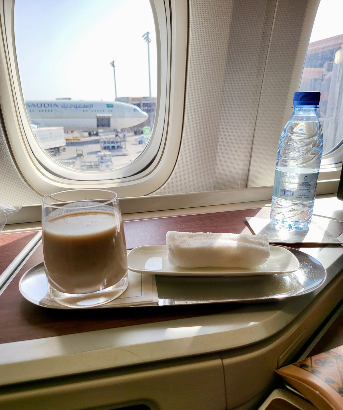 Saudia Airlines date milkshake