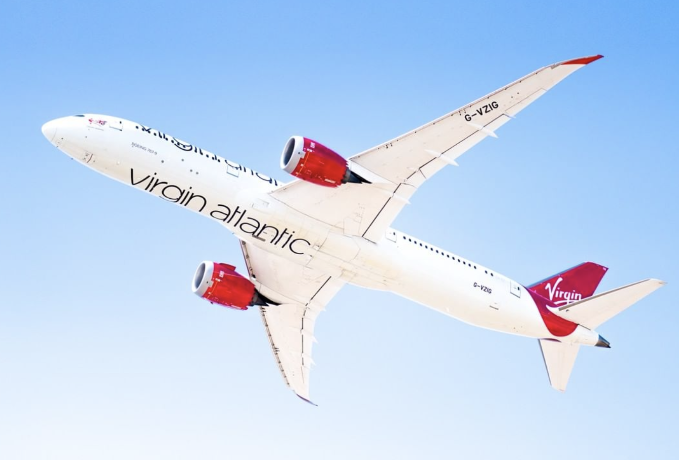 A Virgin Boeing 787-9 Dreamliner