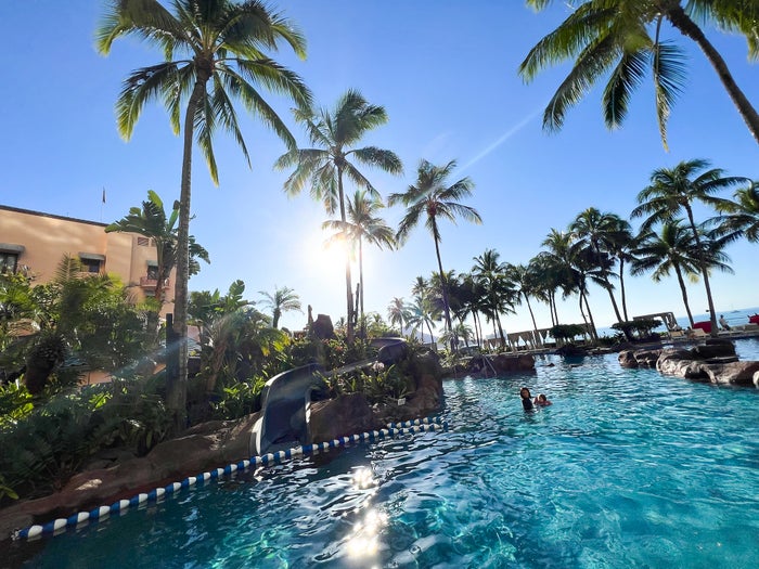 Sheraton Waikiki pool and waterslide