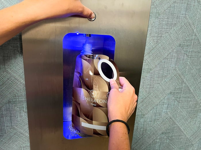 Sheraton Waikiki refillable water bags