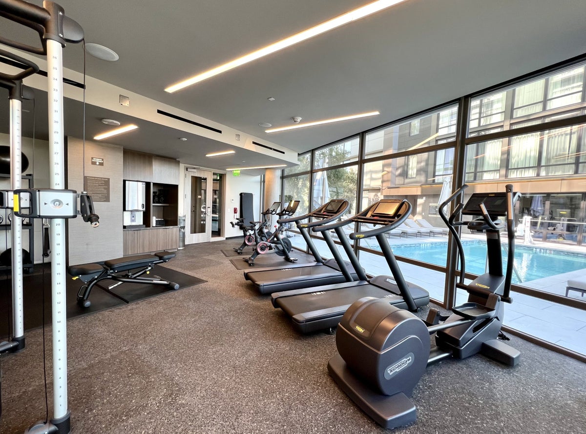 TETRA Hotel Autograph Collection gym with pool view