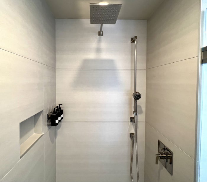 TETRA Hotel Autograph Collection room 504 bathroom inside shower