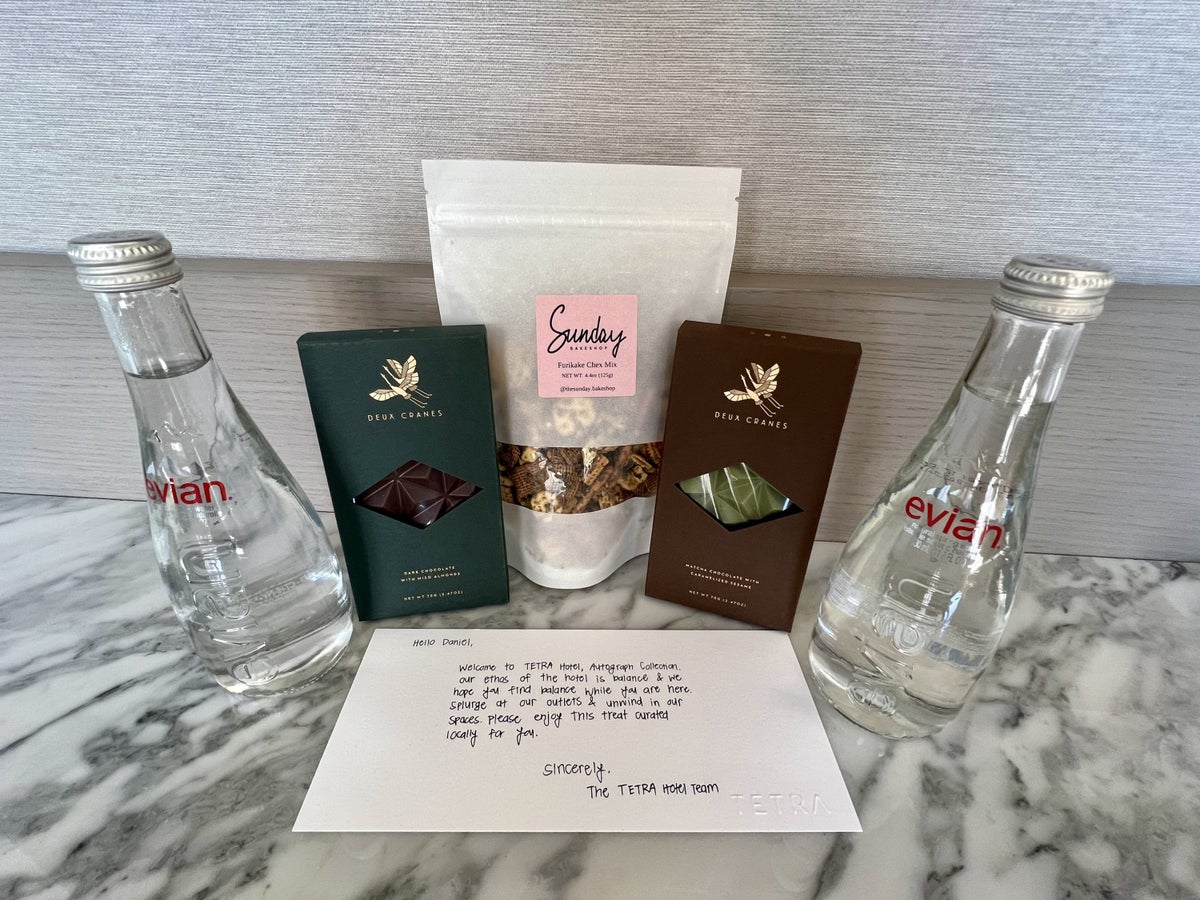 TETRA Hotel Autograph Collection welcome gift