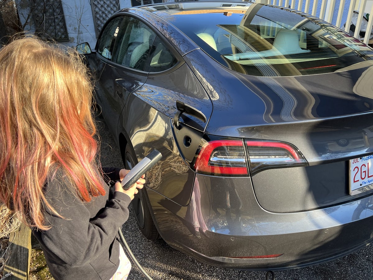 Turo Tesla Model 3 Boston home charge