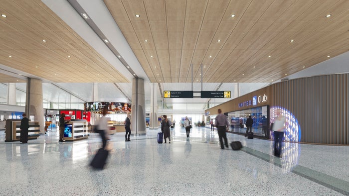 United Club Concourse E rendering IAD