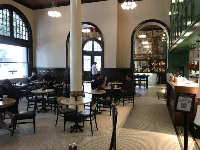 Seating at the 1886 Cafe and Bakery