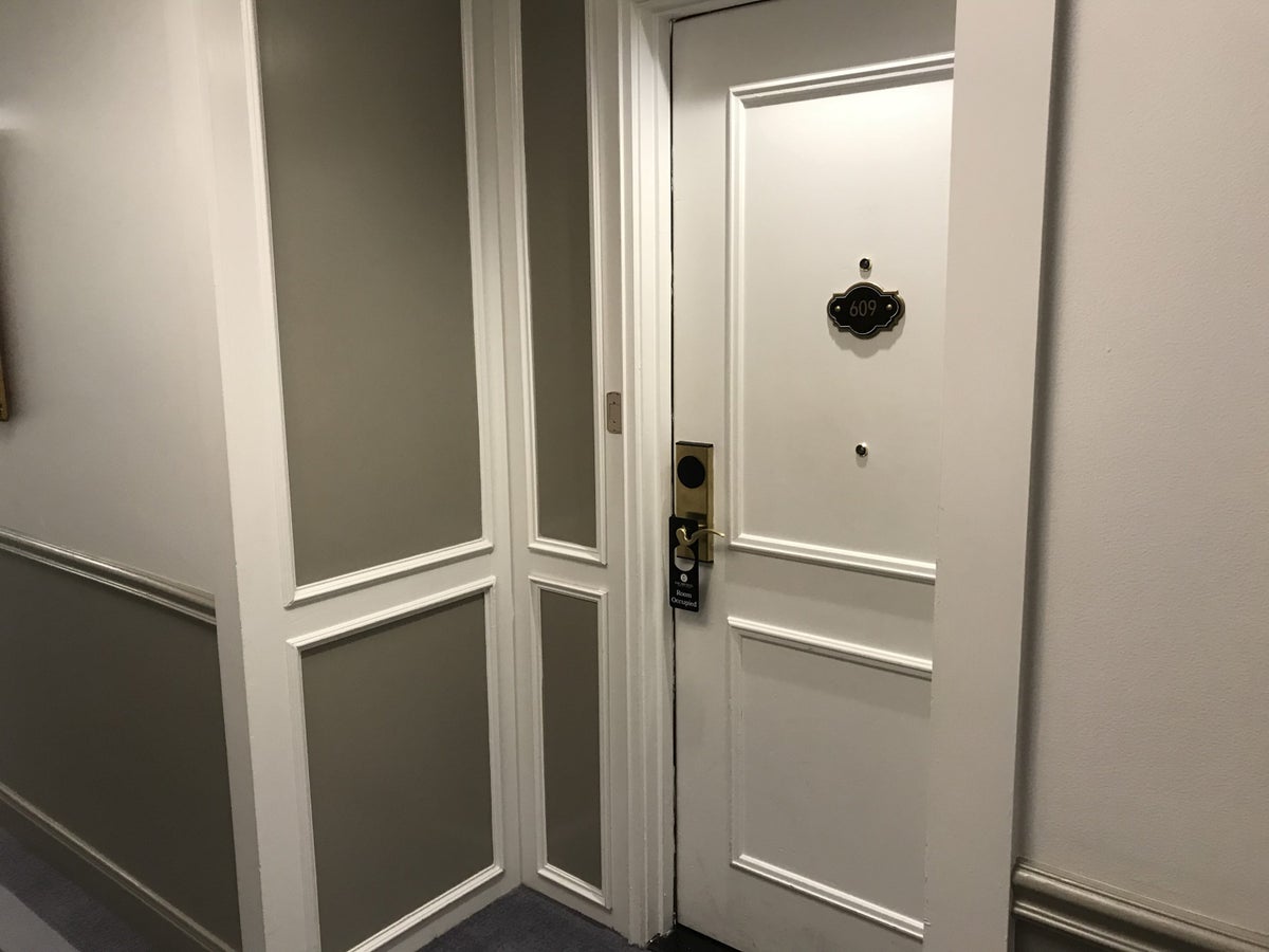 Door to room 609 at The Driskill Austin