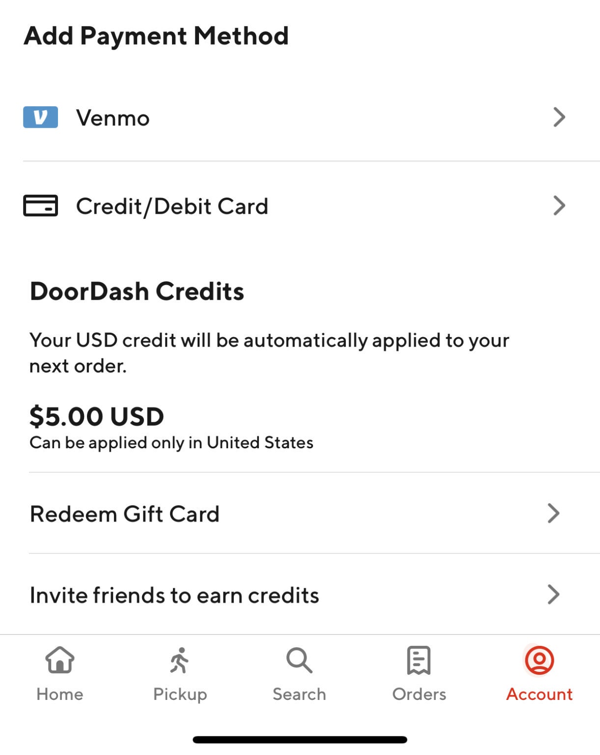 Unused Doordash Gift Card Pin - l6511uo