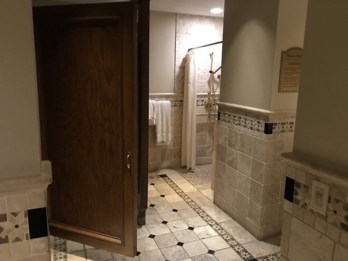 Women's locker room at The Driskill Hotel