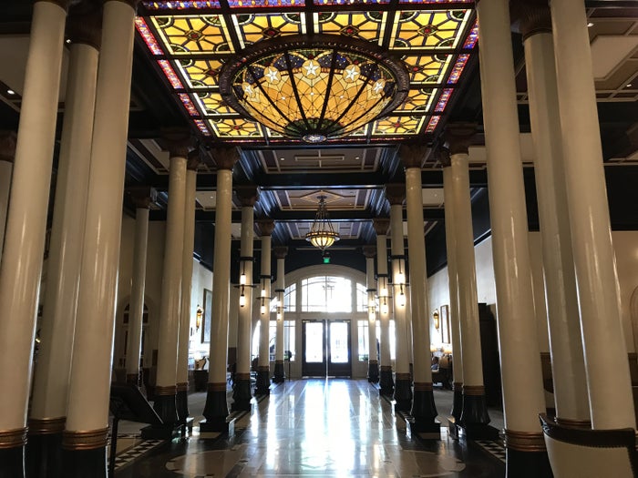 View from the front desk at The Driskill Austin