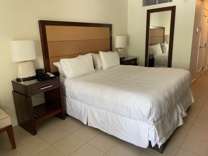 King-size bed at Casa Marina
