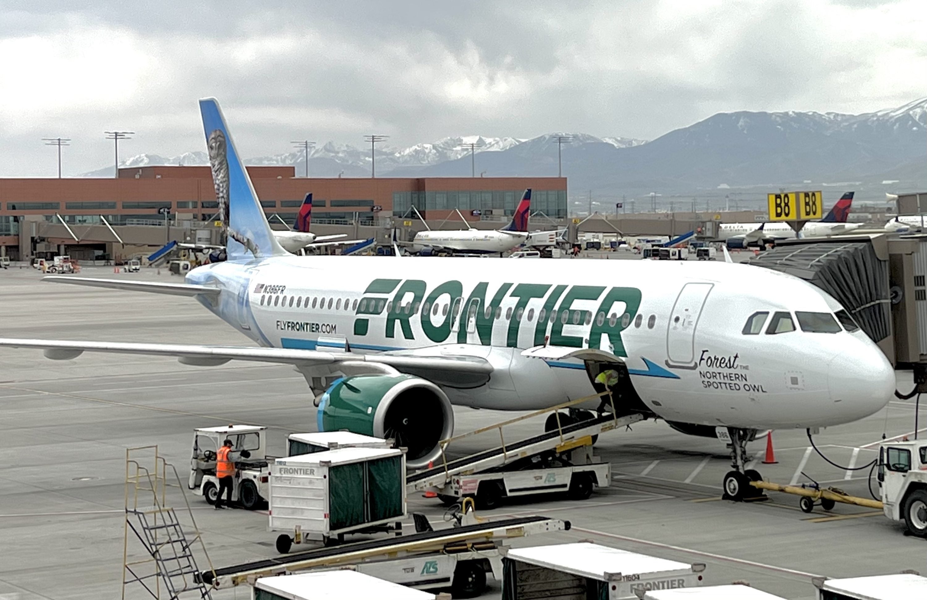 Frontier Airlines at Salt Lake City (SLC)