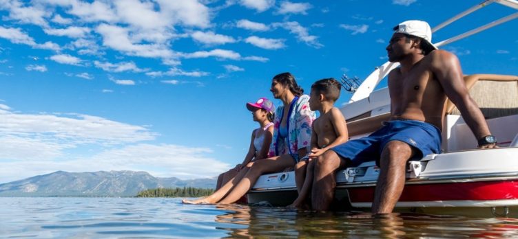 Lake Tahoe family boat