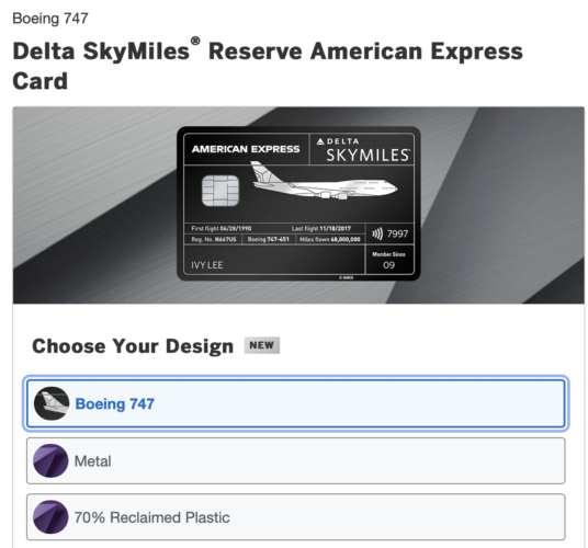 Amex Unveils Delta Reserve Cards Made From Boeing 747 Metal