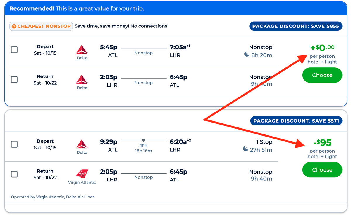 Adding a flight to a Priceline Bundle Save package
