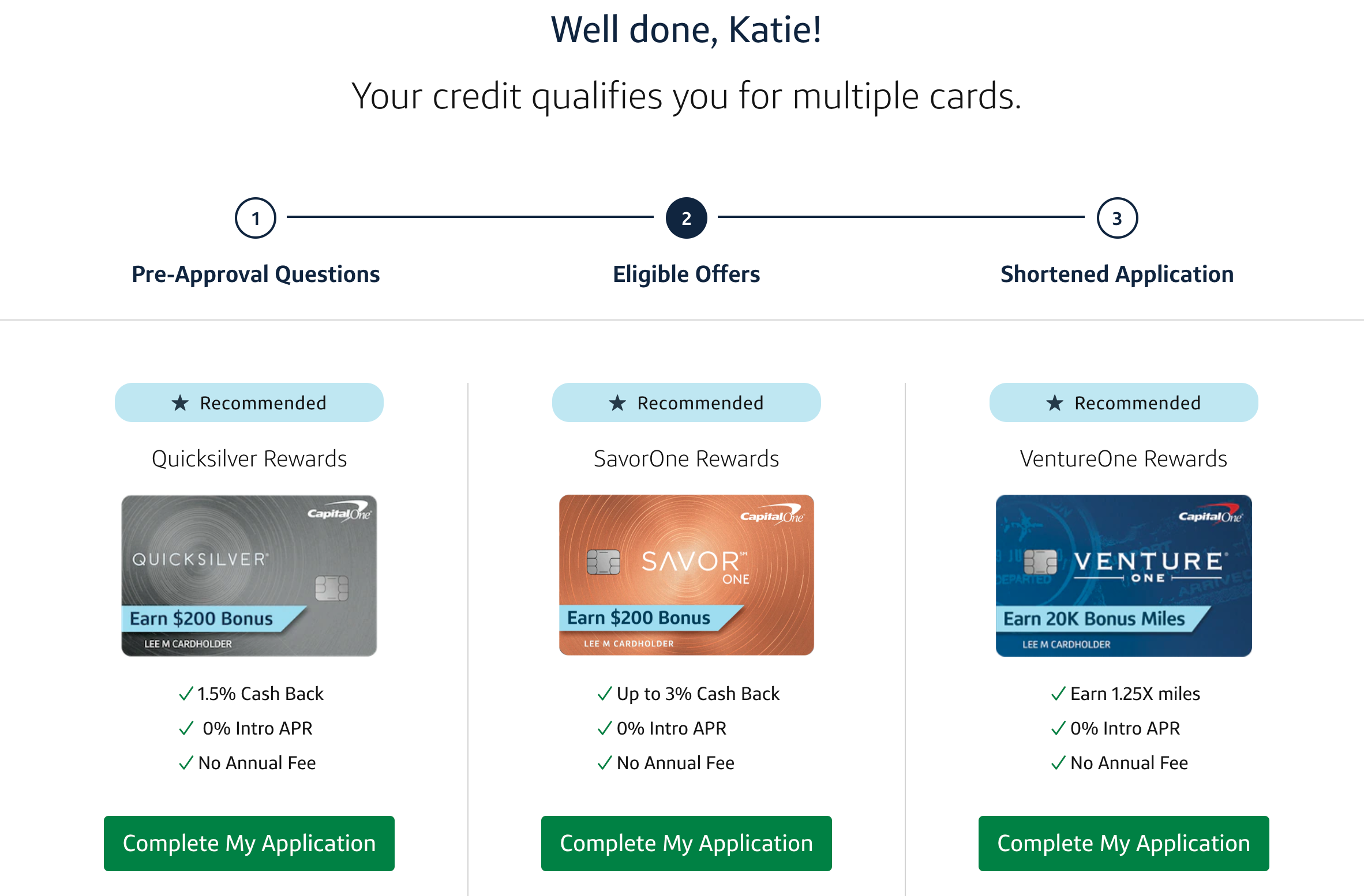 capital one walmart credit card application status